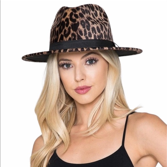 Accessories - Leopard Print Fedora
